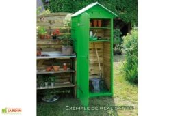 Armoire De Jardin En Bois Simia - 90 X 58 X 204 Cm -Solid || Axi || EXIT TOYS Soldes Boutique 0100539va