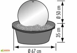 Fontaine Jardin Inox Pacific -Solid || Axi || EXIT TOYS Soldes Boutique 24004 schema pacific web