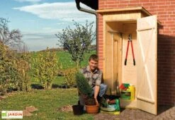 Armoire De Jardin Bois 14 Mm + Plancher Massif : 83 X 85 X 195 Cm -Solid || Axi || EXIT TOYS Soldes Boutique 361.0908.30400