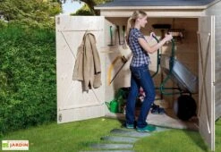 Armoire De Jardin Bois 14 Mm + Plancher Massif : 87 X 163 X 190 Cm -Solid || Axi || EXIT TOYS Soldes Boutique 361.1608.30400