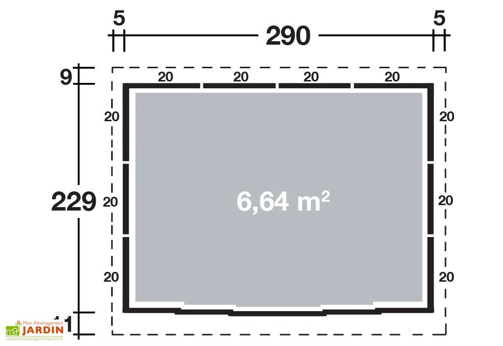 Abri De Jardin Métal Osaka (290x229) 4 Abri De Jardin Métal Osaka (290x229) – Image 2