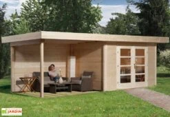 Abri Design Chill-Out 3 28mm (14,16 M²: 590x240 Ou 17,7m²: 590x300) -Solid || Axi || EXIT TOYS Soldes Boutique abri bois design chill out 3 1