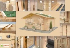 Abri De Jardin Bois Laurier 17 - 19,8 M² -Solid || Axi || EXIT TOYS Soldes Boutique abri bois galanis 6