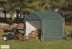 Abri De Jardin En Toile : Polyéthylène Vert 180 X 180 Cm – 3,24 M² -Solid || Axi || EXIT TOYS Soldes Boutique abri bois souple shelter logic sl70417