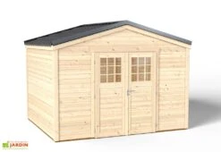 Abri De Jardin En Bois D’épicéa Brut Shelty+ 9 M² -Solid || Axi || EXIT TOYS Soldes Boutique abri chalet jardin bois
