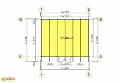 Abri De Jardin Bois Oxford (499x399x256) -Solid || Axi || EXIT TOYS Soldes Boutique abri de jardin en bois oxford 2
