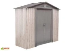 Abri De Jardin En Acier Galvanisé 2,5 M² (Pls Coloris) -Solid || Axi || EXIT TOYS Soldes Boutique abri jardin acier galvanise 2m imitation bois 1
