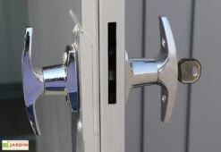 Abri De Jardin En Acier Galvanisé Duramax Modern 4 M² Gris Silver -Solid || Axi || EXIT TOYS Soldes Boutique abri jardin acier galvanise duramax modern 6x5 gris 4