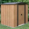 Abri De Jardin En Acier Galvanisé Imitation Bois Woodlake - 2,93 M² -Solid || Axi || EXIT TOYS Soldes Boutique abri jardin acier galvanise imitation bois 1