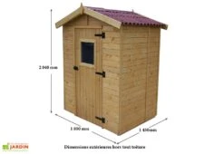 Abri De Jardin Bois Eden (1,6x1,2) 16mm+Plancher -Solid || Axi || EXIT TOYS Soldes Boutique abri jardin bois 180cm