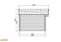 Solid Abri De Jardin Bois Chimay 28 Mm (358x298) Traité En Option -Solid || Axi || EXIT TOYS Soldes Boutique abri jardin bois 28 mm 3 2