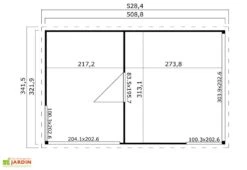 Abri De Jardin En Bois Brut Ep. 44 Mm 18,09 M² - Domeo 3 Plus -Solid || Axi || EXIT TOYS Soldes Boutique abri jardin bois domeo 3 plus 2