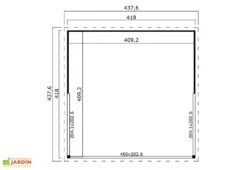 Abri De Jardin En Bois D’épicéa Brut Domeo 5 Plus (17 M²) -Solid || Axi || EXIT TOYS Soldes Boutique abri jardin bois domeo 5 plus 2 1