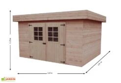 Abri De Jardin En Bois D’Épicéa Brut 14 M² -Solid || Axi || EXIT TOYS Soldes Boutique abri jardin bois epicea brut 14 m 1