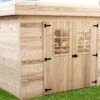 Abri De Jardin En Bois D’Épicéa Brut 14 M²