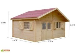 Abri De Jardin En Bois D’Épicéa Brut 24 M² -Solid || Axi || EXIT TOYS Soldes Boutique abri jardin bois epicea brut 24 m 2