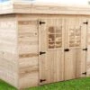 Abri De Jardin En Bois D’Épicéa Brut 7 M² -Solid || Axi || EXIT TOYS Soldes Boutique abri jardin bois epicea brut 7 m 2
