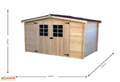 Abri De Jardin En Bois D’Épicéa Brut 9 M² -Solid || Axi || EXIT TOYS Soldes Boutique abri jardin bois epicea brut 9 m