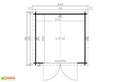 Abri De Jardin En Bois D’Épicéa Brut Anny 4,76 M² -Solid || Axi || EXIT TOYS Soldes Boutique abri jardin bois epicea brut anny 476m 2