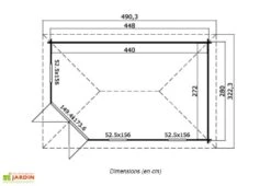 Abri De Jardin En Bois D’épicéa Brut Edinburgh 2 (11 M²) -Solid || Axi || EXIT TOYS Soldes Boutique abri jardin bois epicea brut edinburgh 2 11 m 2