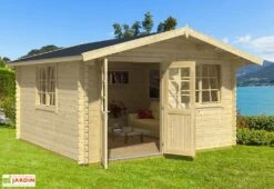 Abri De Jardin En Bois D’Épicéa Brut Norderney 3 (14 M²)