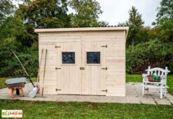 Abri De Jardin En Bois D’Épicéa Massif Brut 6,6 M² -Solid || Axi || EXIT TOYS Soldes Boutique abri jardin bois epicea massif brut 66m 2