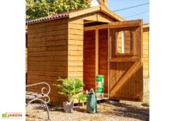 Abri De Jardin En Bois Traité THT Avec Plancher 2,5 M² -Solid || Axi || EXIT TOYS Soldes Boutique abri jardin bois epicea traite plancher 25m 2