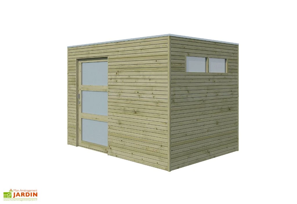 Abri De Jardin En Bois D’épicéa Traité Qube 6 M² 4 Abri De Jardin En Bois D’épicéa Traité Qube 6 M² – Image 2