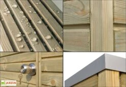 Abri De Jardin En Bois D’épicéa Traité Qube 6,3 M² -Solid || Axi || EXIT TOYS Soldes Boutique abri jardin bois epicea traite qube 6m2 3