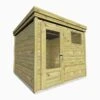 Abri De Jardin En Bois De Pin Traité Et Toiture Bac Acier – 6,25 M² -Solid || Axi || EXIT TOYS Soldes Boutique abri jardin bois fenetre porte vitree