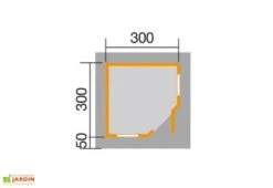 Abri Design Fides 1 (Plusieurs Tailles) 28mm -Solid || Axi || EXIT TOYS Soldes Boutique abri jardin bois fides 300 1