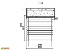 Solid Abri De Jardin Bois Laval 28mm 238x198 -Solid || Axi || EXIT TOYS Soldes Boutique abri jardin bois laval 815 3