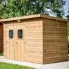 Abri De Jardin En Bois D’épicéa Traité Toit En Acier Theora – 4,97 M² -Solid || Axi || EXIT TOYS Soldes Boutique abri jardin bois monopente theora