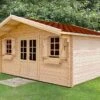 Abri De Jardin Bois Pavier (498x398x277) 34 Mm -Solid || Axi || EXIT TOYS Soldes Boutique abri jardin bois murier pavier 2
