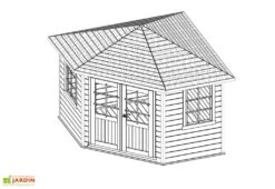 Solid Abri De Jardin Bois Nancy 28mm (305x305cm) -Solid || Axi || EXIT TOYS Soldes Boutique abri jardin bois nancy