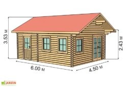 Bungalow Bois Nottingham (450x600x243) 9 Bungalow Bois Nottingham (450x600x243) -Solid || Axi || EXIT TOYS Soldes Boutique abri jardin bois nottingham dimensions exterieures