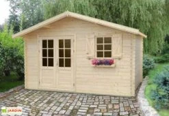 Abri De Jardin Bois Pommier 14 (398x398x263) 34 Mm