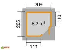 Abri Jardin Bois D'Angle Quinta 21mm (209x205) -Solid || Axi || EXIT TOYS Soldes Boutique abri jardin bois quinta weka dimensions