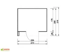 Abri De Jardin En Bois Riva 4,3 M² (2 Coloris) -Solid || Axi || EXIT TOYS Soldes Boutique abri jardin bois riva 4 3 m 2 coloris 4