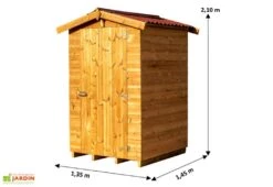 Abri De Jardin En Bois Traité THT Avec Plancher 2,5 M² -Solid || Axi || EXIT TOYS Soldes Boutique abri jardin bois tht habrita 160x160cm