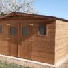 Abri De Jardin En Bois D’épicéa Traité Toit Bac Acier Thermabri – 20 M² -Solid || Axi || EXIT TOYS Soldes Boutique abri jardin bois toit acier thermabri 20 m 2