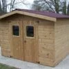 Abri De Jardin En Bois D’épicéa Traité Thiers – 8,97 M² -Solid || Axi || EXIT TOYS Soldes Boutique abri jardin bois toit double pente thiers