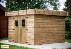 Abri De Jardin En Bois D’épicéa Traité Toit Bac Acier Thalasso – 9 M²