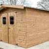 Abri De Jardin En Bois D’épicéa Traité Toit Bac Acier Thermabri – 9 M² -Solid || Axi || EXIT TOYS Soldes Boutique abri jardin bois traite thermabri 9 m 2