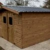 Abri De Jardin En Bois D’épicéa Traité Toit Bac Acier Thiers – 5,05 M² -Solid || Axi || EXIT TOYS Soldes Boutique abri jardin bois traite toit bac acier