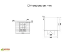 Abri De Jardin Composite Toit Plat – Actual 3 X 3 M -Solid || Axi || EXIT TOYS Soldes Boutique abri jardin composite actual 3x3m 4 1