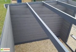 Abri De Jardin Composite Toit Plat + Auvent – Actual 6 X 3 M Gris Anthracite -Solid || Axi || EXIT TOYS Soldes Boutique abri jardin composite actual 6x3m 2