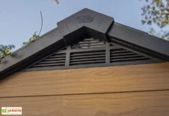 Abri De Jardin Keter En Résine Aspect Bois 5 M² Woodium 757 -Solid || Axi || EXIT TOYS Soldes Boutique abri jardin keter resine imitation bois 20mm 5m2 plancher inclus