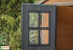 Abri De Jardin Keter En Résine Aspect Bois 6,5 M² Woodium 759 -Solid || Axi || EXIT TOYS Soldes Boutique abri jardin keter resine imitation bois 20mm 6m2 plancher inclus