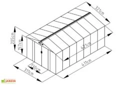 Abri De Jardin En Métal Look Bois Vieilli 13,51 M² 11 Abri De Jardin En Métal Look Bois Vieilli 13,51 M² -Solid || Axi || EXIT TOYS Soldes Boutique abri jardin metal cabane aspect bois vieilli 421x321cm 4